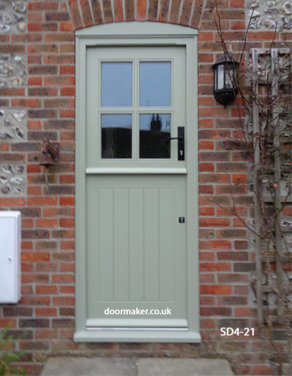 4 pane stable door vert de terre