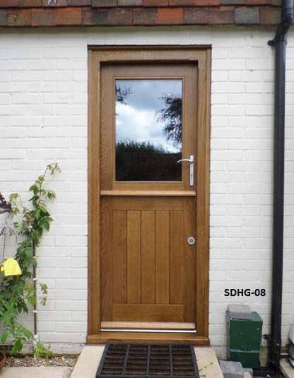 oak stable door half glazed