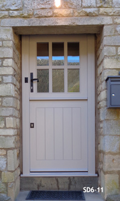 stable doors 6 panes painted
