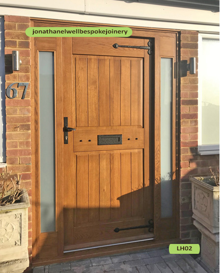 traditional front door european oak and sidelights