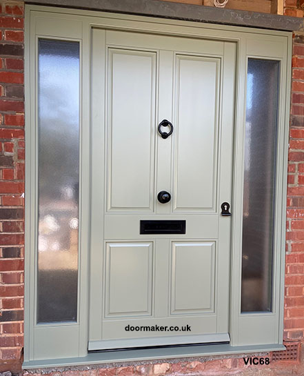 bespoke victorian front door lichen